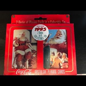 Coca-Cola playing cards in collectible tin ‘95